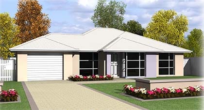 3d render of Lavita home plan Hervey Bay - Steve Bagnall Homes