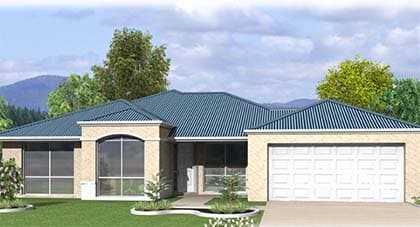 3d render of inglewood home plan - home plan Hervey Bay - Steve Bagnall Homes