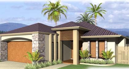 Atlantis 3D render of home plan Hervey Bay - Steve Bagnall Homes